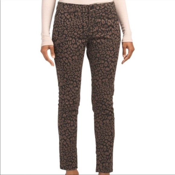 Sanctuary Leopard Print Twill Pant in Brown and Black,‎ Size 28 - Picture 1 of 9